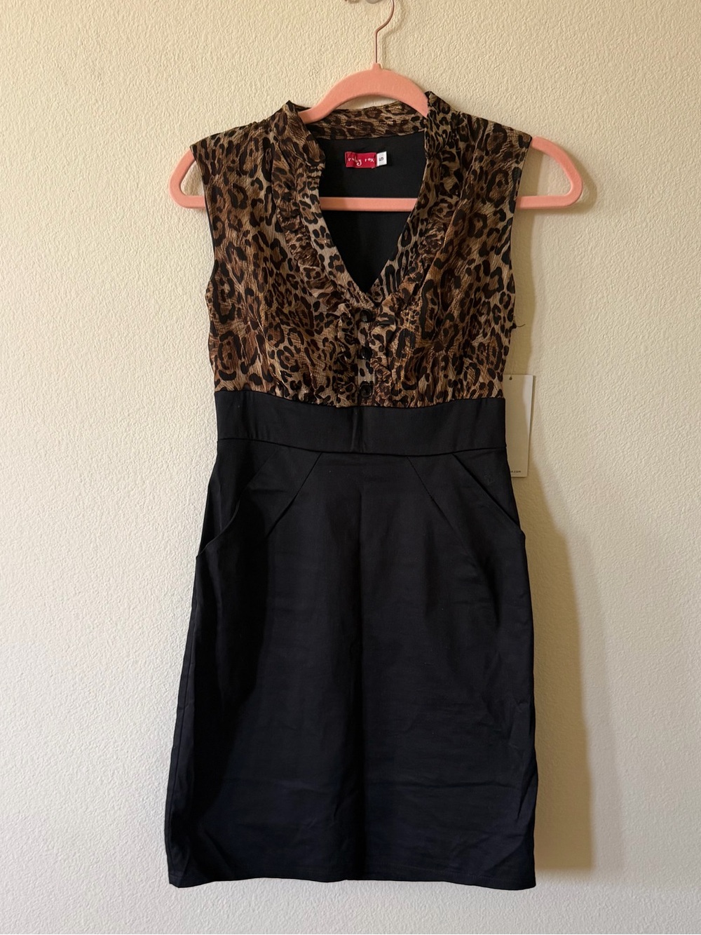 NWT Ruby Rox Leopard Print Mini Dress juniors size 5